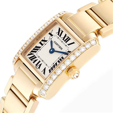 cartier women's watch with diamonds